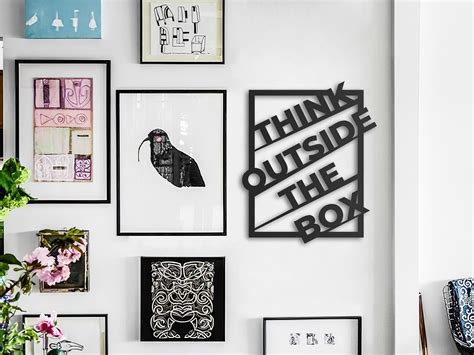 think outside the box metal wall art|thinking outside the box skill.